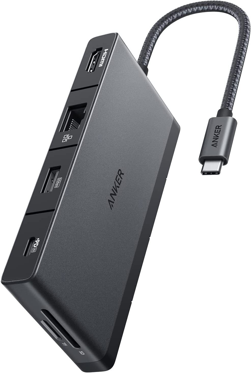 Anker 552 USB-C Hub 9-in-1 Ethernet &mico SD for MacBook/iPad/Lenovo/ThinkPad/HP