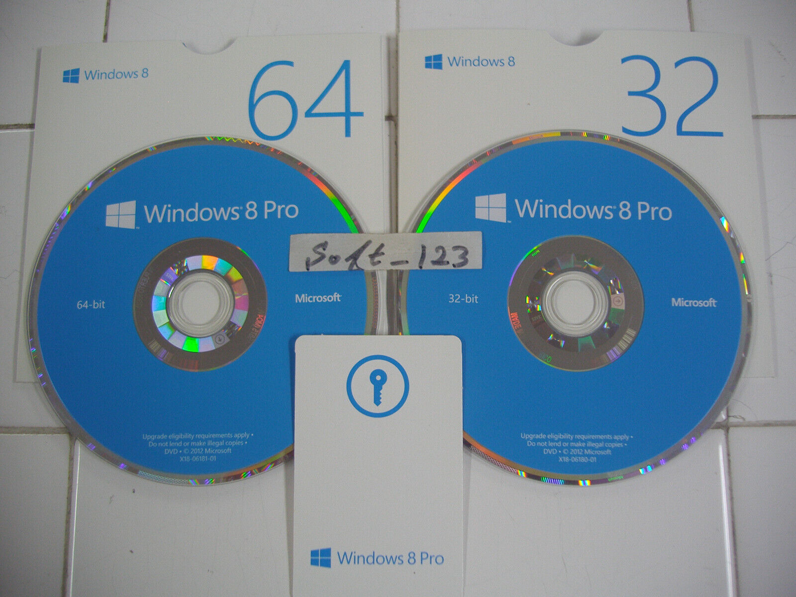 Microsoft Windows 8 Pro Full Version 32Bit & 64Bit DVD MS WIN 8 =NEW RETAIL=