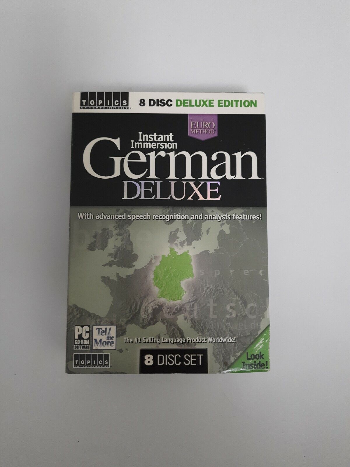 Topics Entertainment Learn German Language Deluxe 8 CD Disc Set PC Interactive 