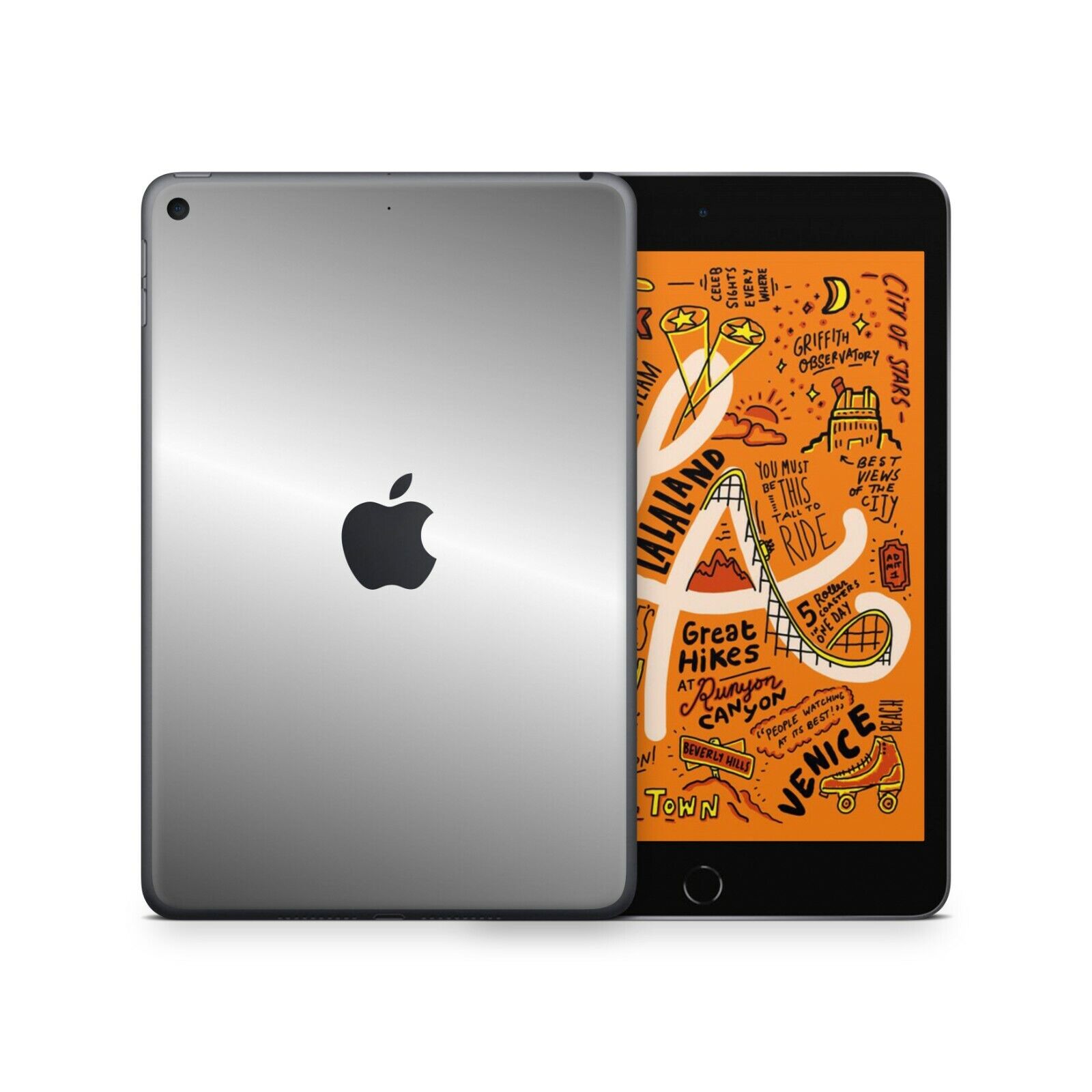 RT.SKINS Silver Premium Full Body Skin for Apple iPad Mini 5 - Made in USA