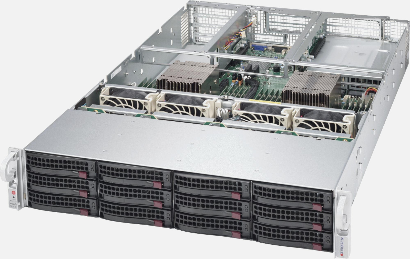 TRUNAS ZFS Server 2U 12 Bay Supermicro X10DRU-i+ 2x E5-2683 V3 14C 64GB RAM SAS3