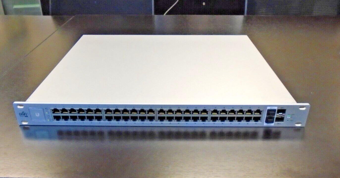 Ubiquiti Unifi Switch US-48-750W 48-Port 750W Managed Ethernet Switch Working