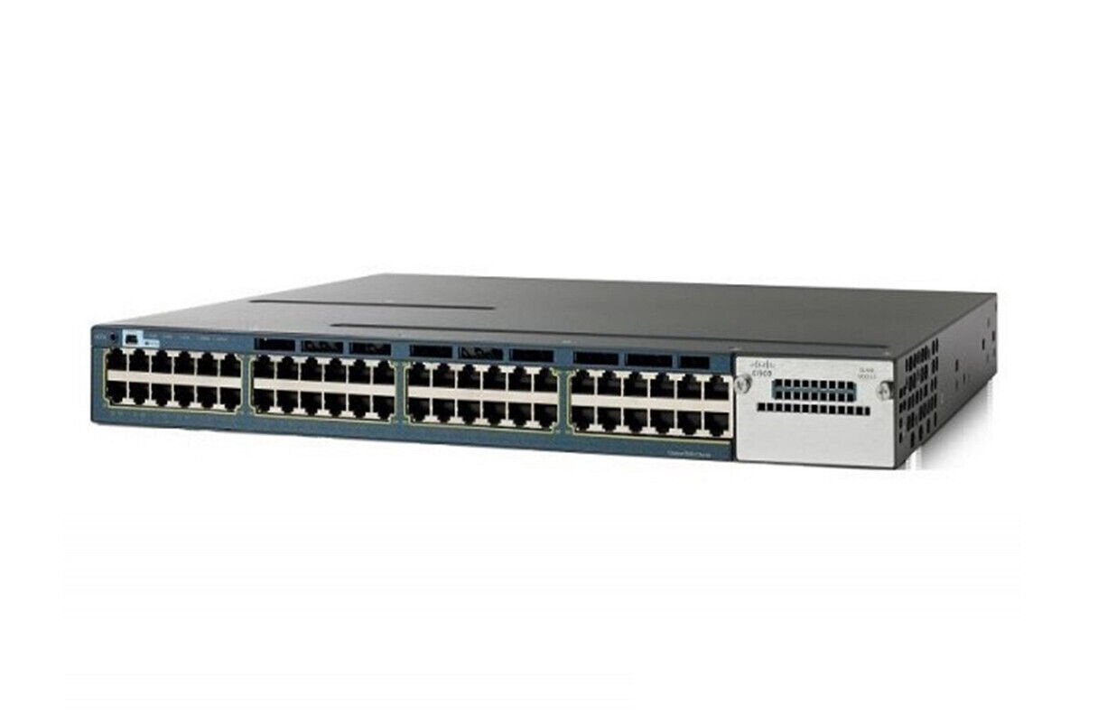 Cisco WS-C3560X-48P-E Catalyst 3560X PoE+ Layer2 Ethernet Switch  1Year Warranty