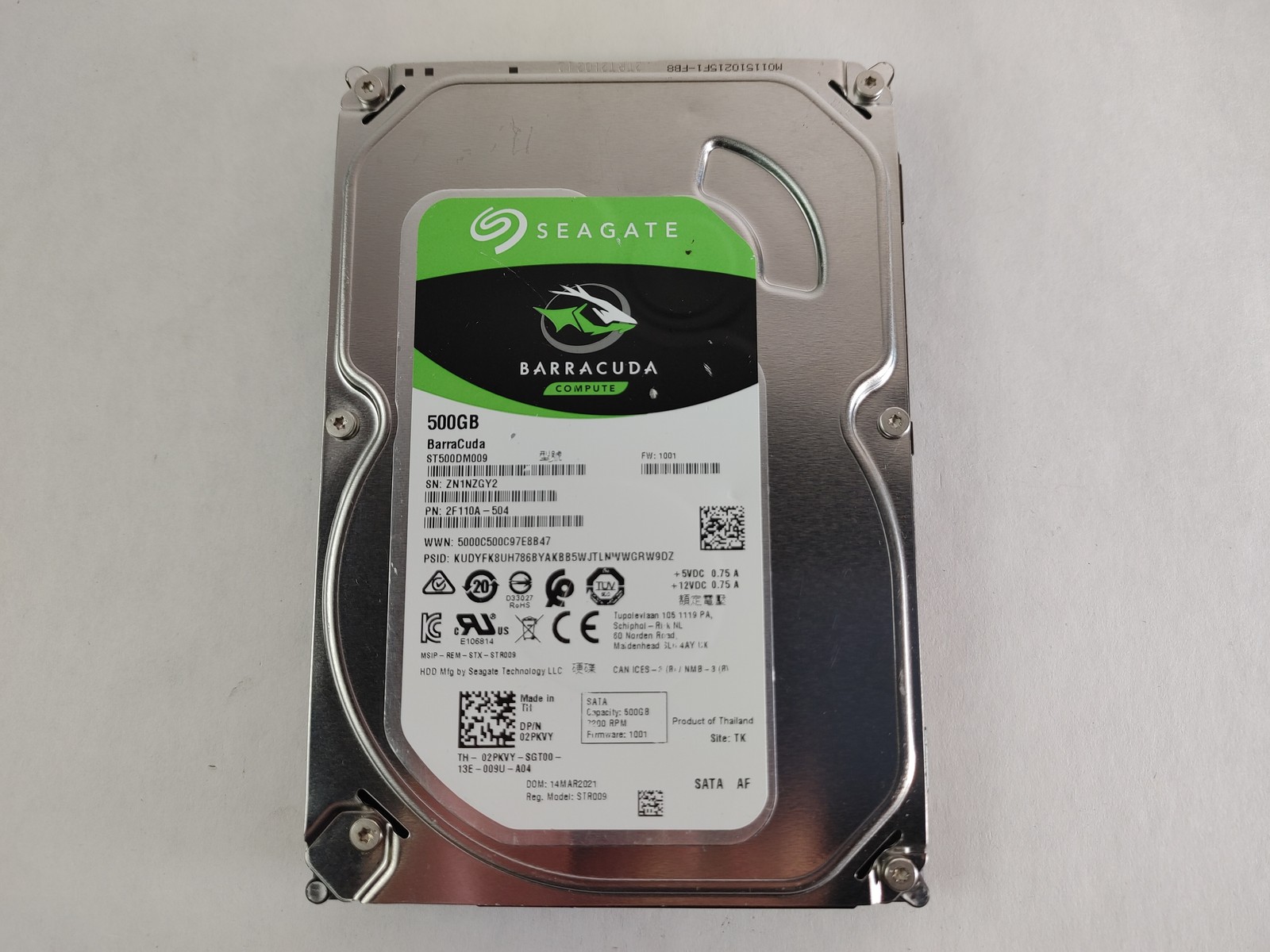 Seagate ST500DM009 BarraCuda 500 GB 3.5
