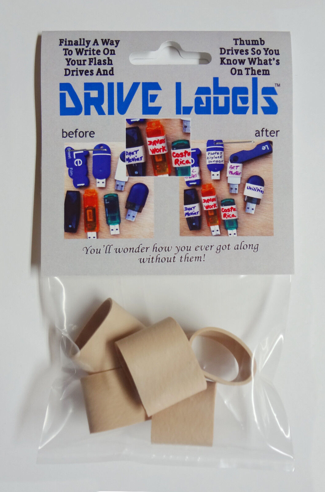 Drive Label Bands Write On Your Flash Drives And Thumb Drives