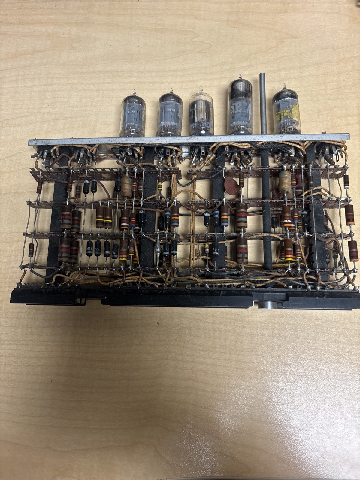 1950s Vintage IBM 700 Series Plug-in Vacuum Tube Module, 5 tubes 1950s Vintage IBM 700 Series Plug-in Vacuum Tube Module, 5 tubes