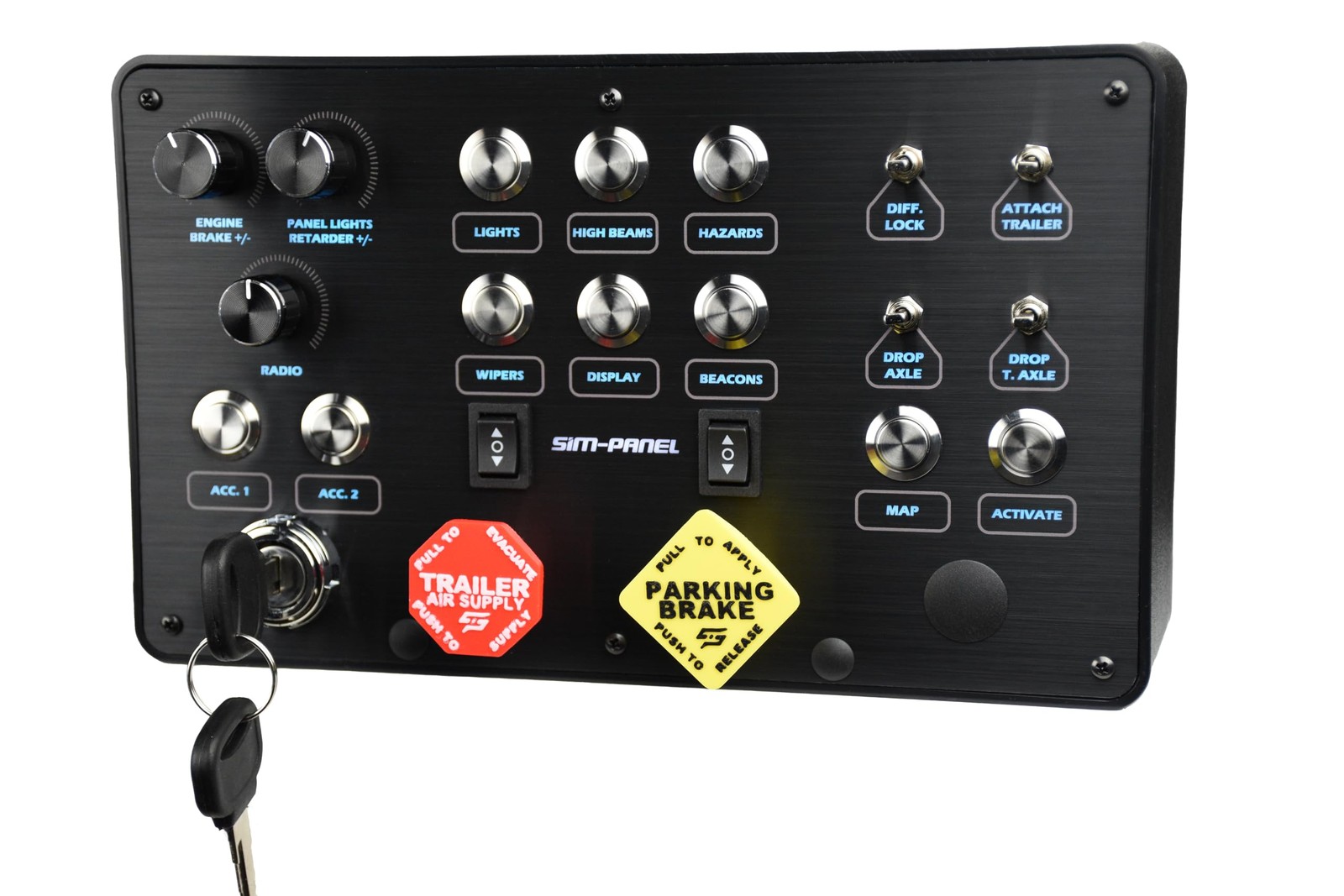 Sim-Panel Classic 2 Button Box for ATS/ETS2 (American Truck Simulator/Euro Truck Sim-Panel Classic 2 Button Box for ATS/ETS2 (American Truck Simulator/Euro Truck