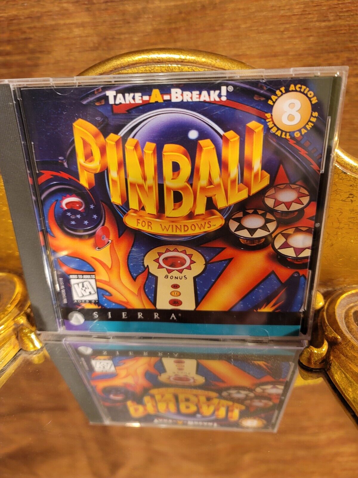 PINBALL FOR WINDOWS (TAKE-A-BREAK) , RARE CD-ROM, 1996 SIERRA WIN 95 MINT MINT