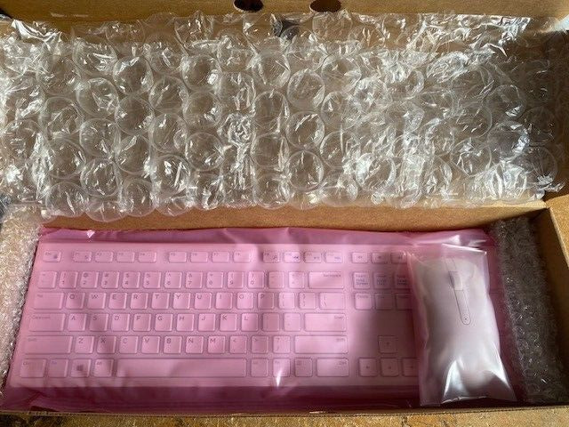KM636-WH-US - Wireless Keyboard & Mouse Kit (White) For Inspiron 24 (3455)