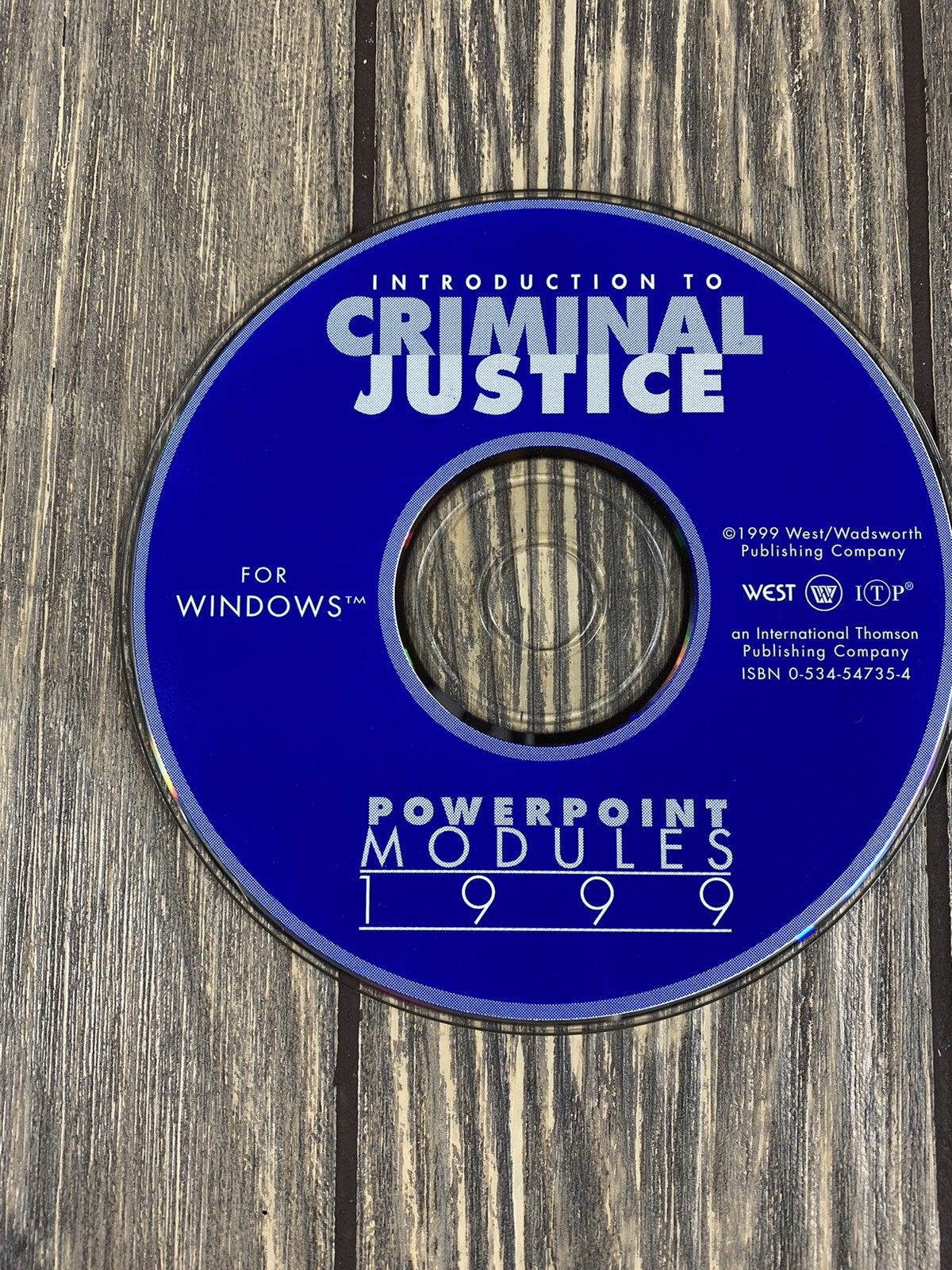 Vintage 1999 Introduction to Criminal Justice Powepoint Modules PC Computer Disc Vintage 1999 Introduction to Criminal Justice Powepoint Modules PC Computer Disc