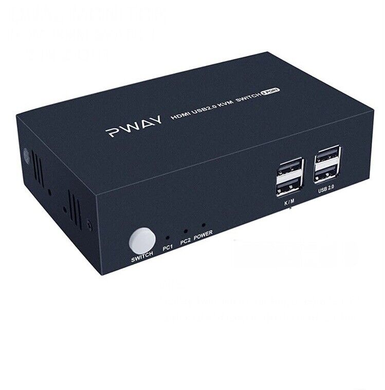 PWAY HDMI USB2.0 KVM Switch - 2 port, 2 monitor