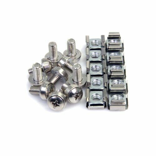 StarTech M6 Mounting Screws and Cage Nuts for Server Rack Cabinet - 25 Pack StarTech M6 Mounting Screws and Cage Nuts for Server Rack Cabinet - 25 Pack