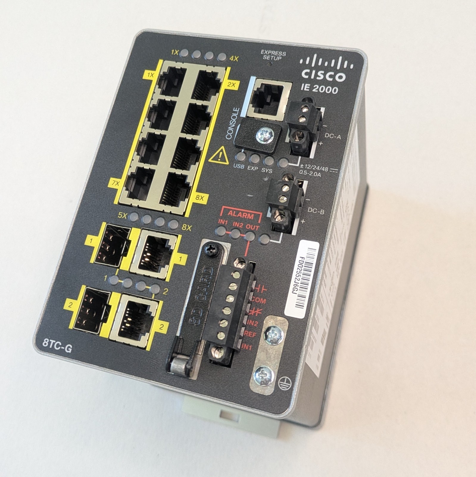 Cisco IE-2000-8TC-G-L 8 Port Rail Mountable Network Switch Cisco IE-2000-8TC-G-L 8 Port Rail Mountable Network Switch