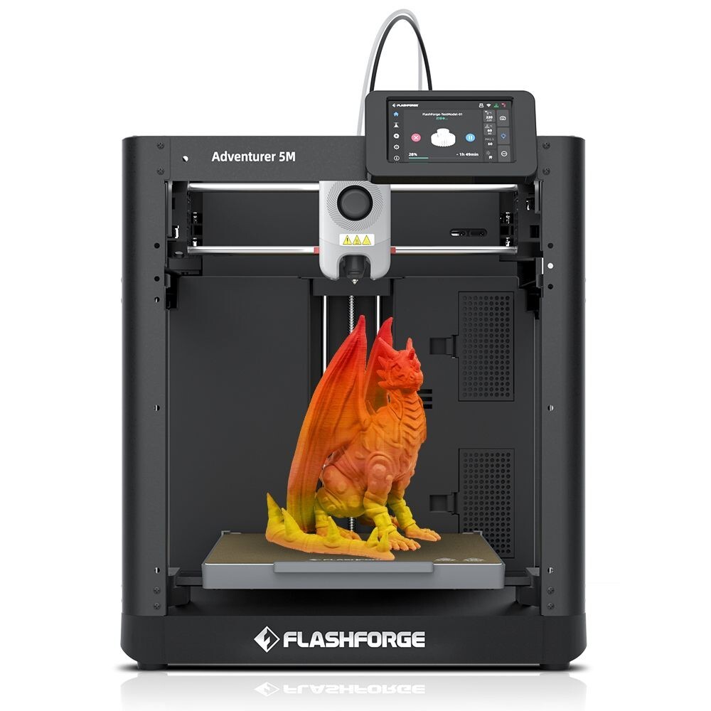 FLASHFORGE 3D Printer Adventurer 5M High-Speed 600 mm/s Auto Leveling WiFi US FLASHFORGE 3D Printer Adventurer 5M High-Speed 600 mm/s Auto Leveling WiFi US