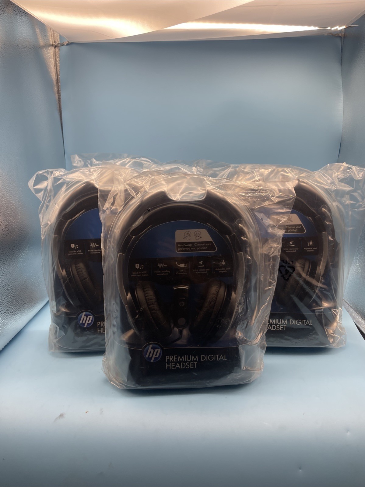 Lot Of 5 HP Premium Digital USB Headset Brand New