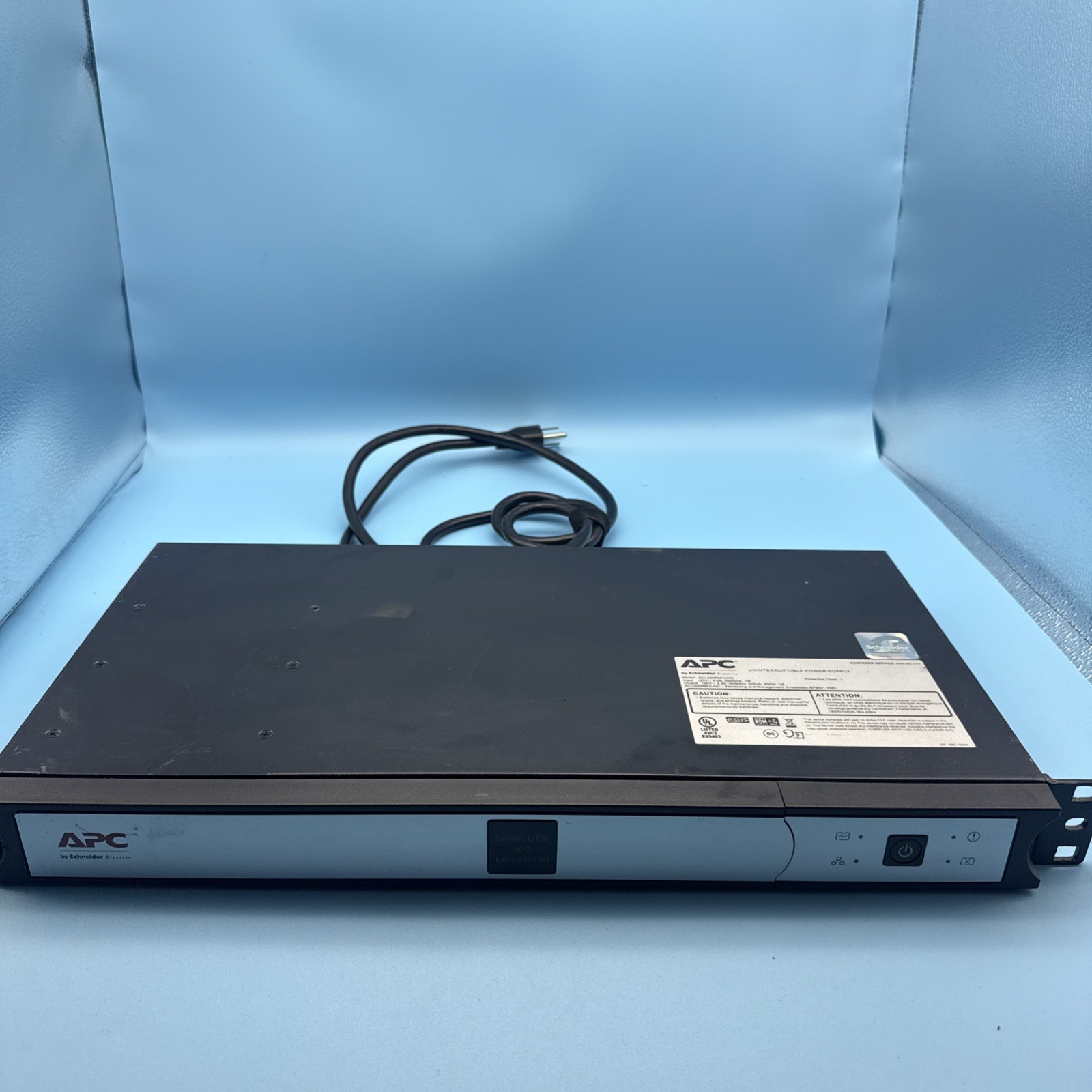 APC SCL500RM1UNC Smart-UPS, Line Interactive, 500VA, Lithium-ion, Rackmount 1U APC SCL500RM1UNC Smart-UPS, Line Interactive, 500VA, Lithium-ion, Rackmount 1U