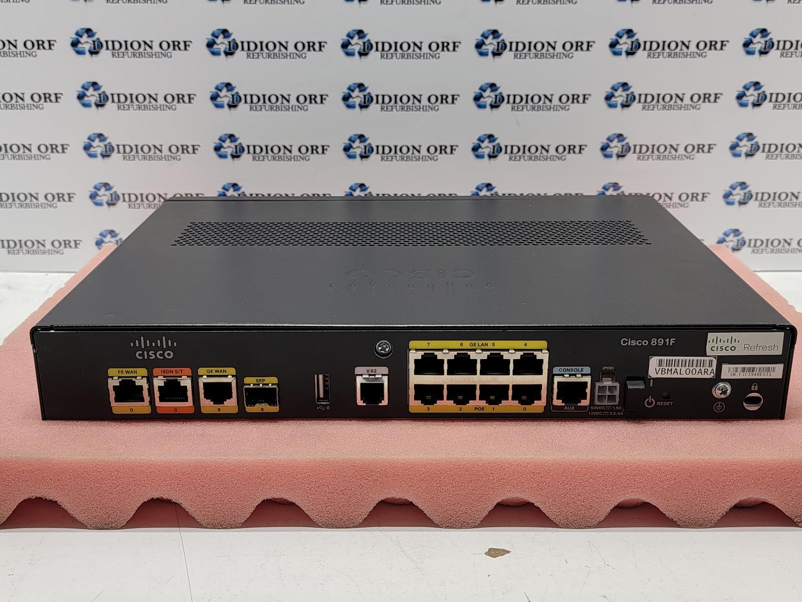 CISCO Services Router C891F-K9, Grade B,  SKU 16188