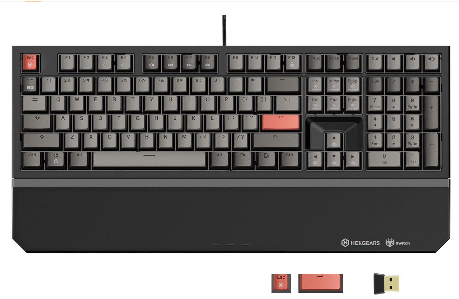 Hexgears X5 Wireless Mechanical Keyboard (108 Keys, Panda Color)