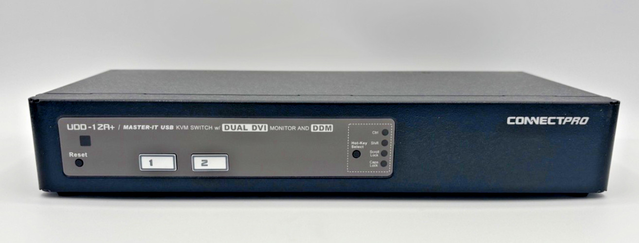 ConnectPRO UDD-12A+ 2-Port Dual DVI USB KVM Switch DDM Enterprise KVM ConnectPRO UDD-12A+ 2-Port Dual DVI USB KVM Switch DDM Enterprise KVM