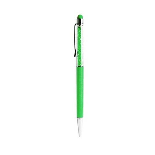 2in1 Touch Screen Stylus Ballpoint Pen For Phone Samsung iPhone Tablet Green
