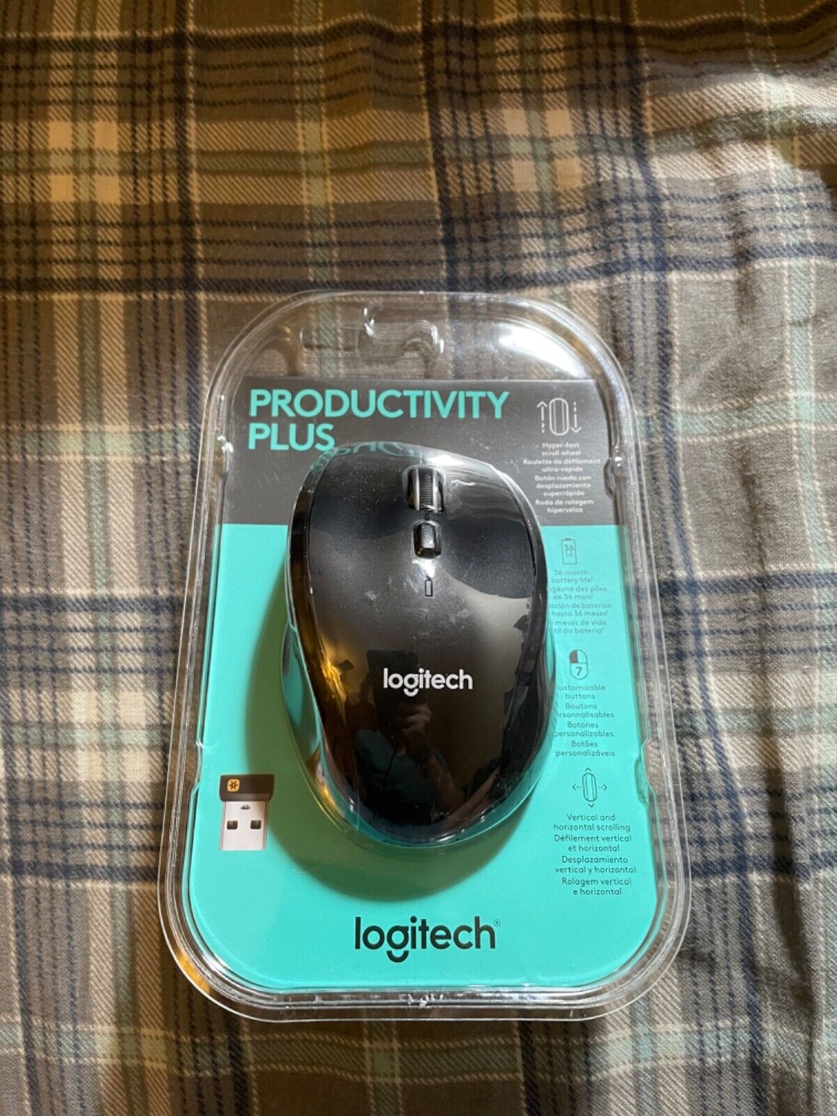 Logitech Productivity Plus Mouse 7 Customizable Buttons (Factory Sealed)
