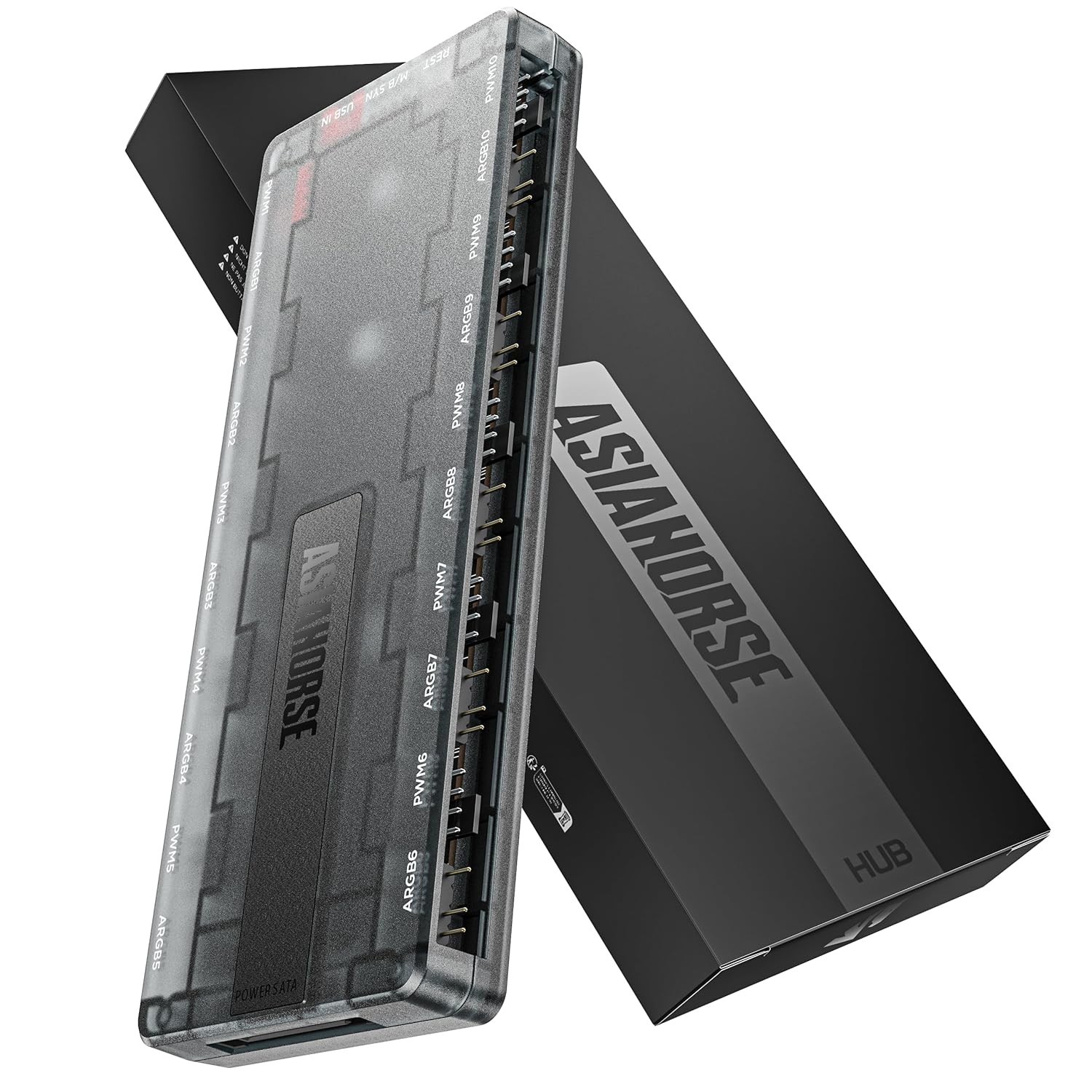 AsiaHorse UMBRA ARGB Hub 10-Port 5V 3-Pin Controller w/ Software Control AsiaHorse UMBRA ARGB Hub 10-Port 5V 3-Pin Controller w/ Software Control