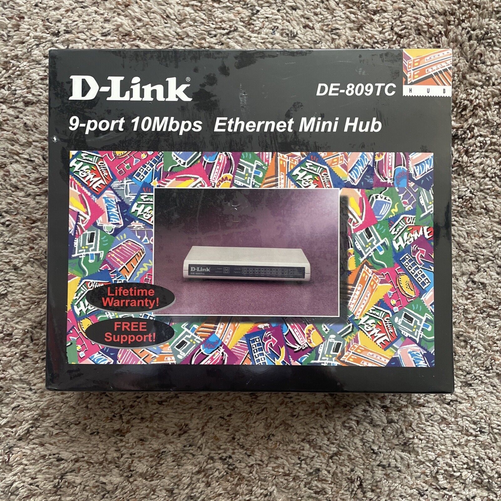 D-Link DE-809TC 9 Port 10Mbps Ethernet Mini Hub