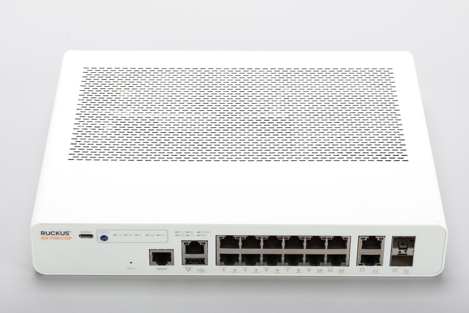 Ruckus ICX 7150-C12P 12-Port Managed Compact Switch Ruckus ICX 7150-C12P 12-Port Managed Compact Switch