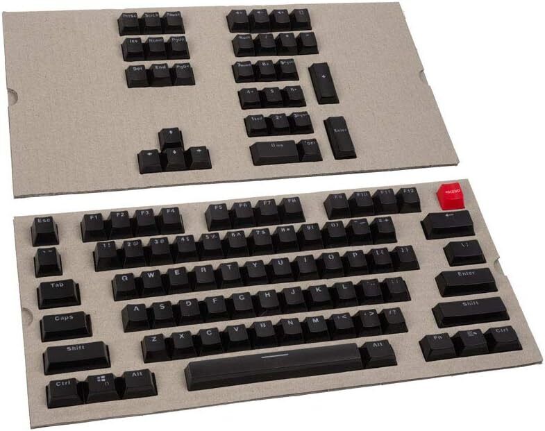 Glorious G-104 104-Key ABS Doubleshot Mechanical Keyboard Keycaps - Black