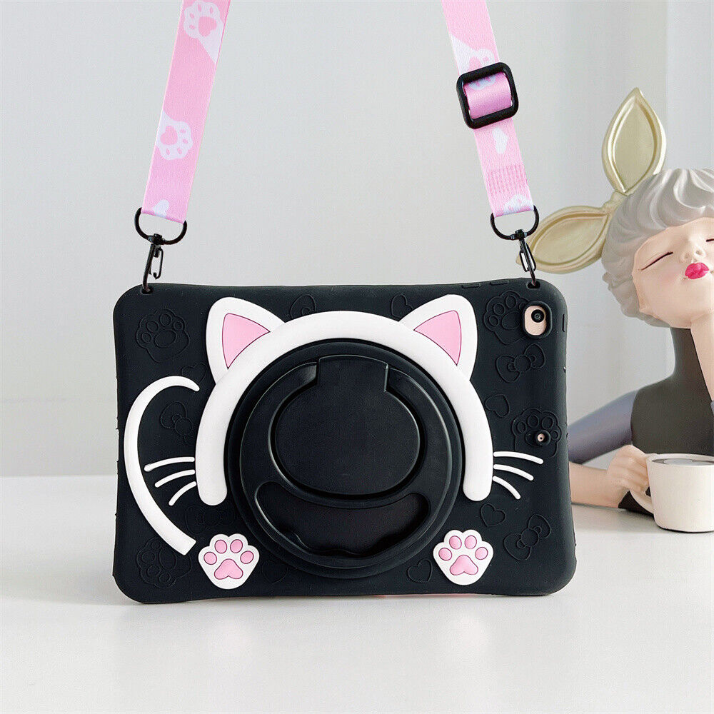 Cat Girl Kids Case For iPad 5 6 7 8 9 10th 10.2