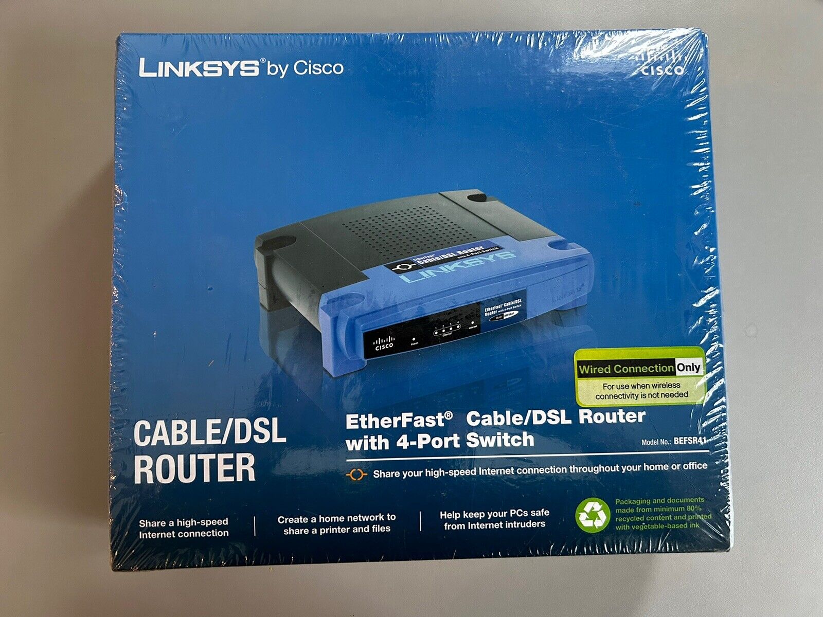 Linksys BEFSR41 4-Port 10/100 Wired Router - NG N3B