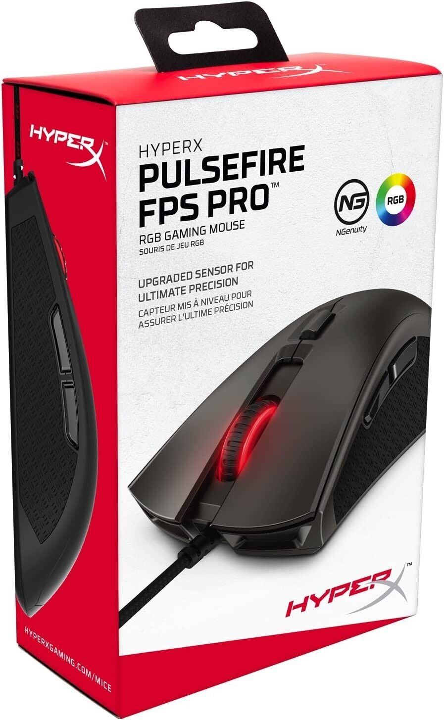 HYPERX PulseFire FPS Pro RGB Wired USB Ergonomic 16000DPI Gaming PC System Mouse