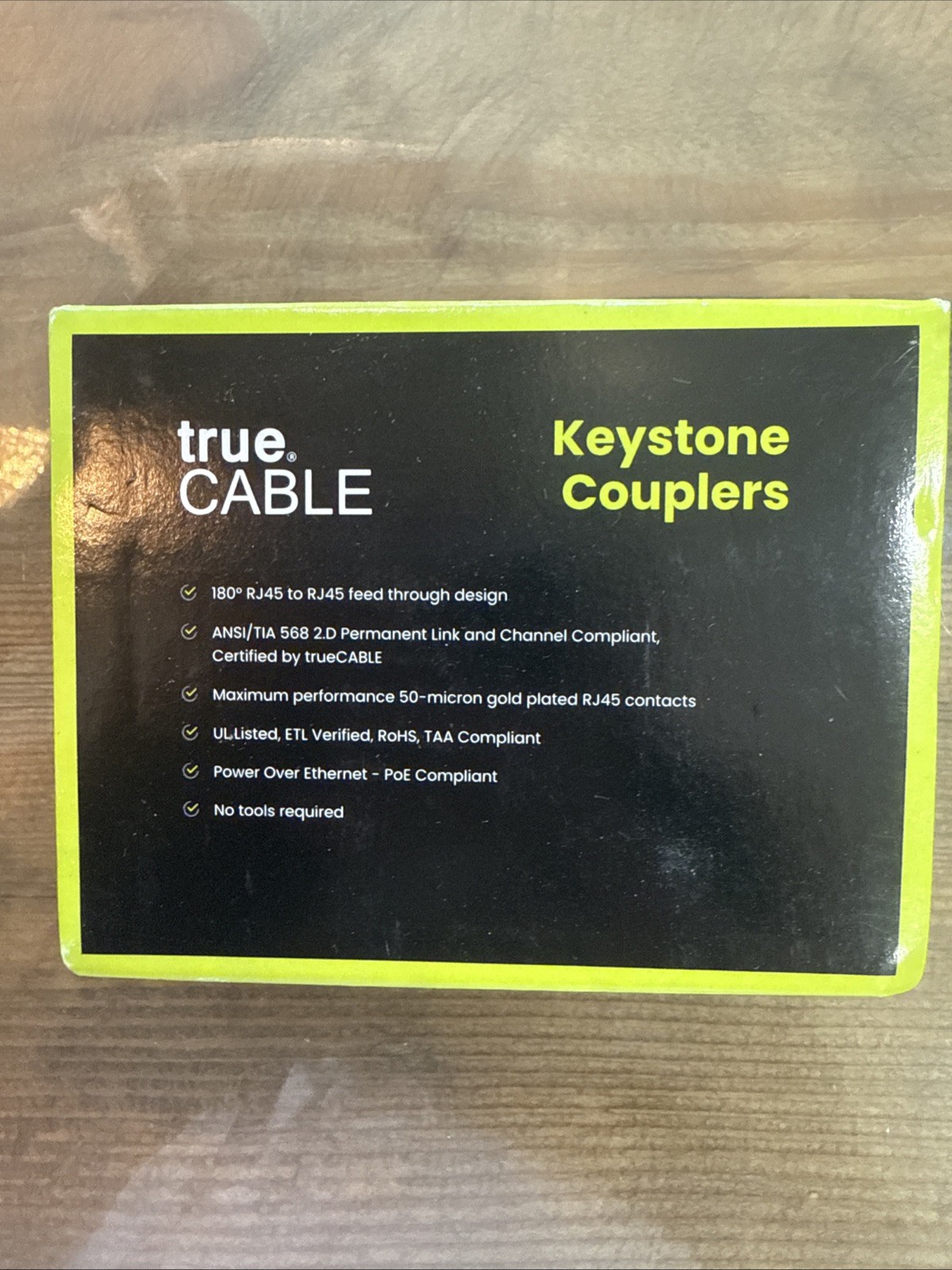 True Cable Cat6A Shielded Keystone Coupler | 12 Pieces True Cable Cat6A Shielded Keystone Coupler | 12 Pieces