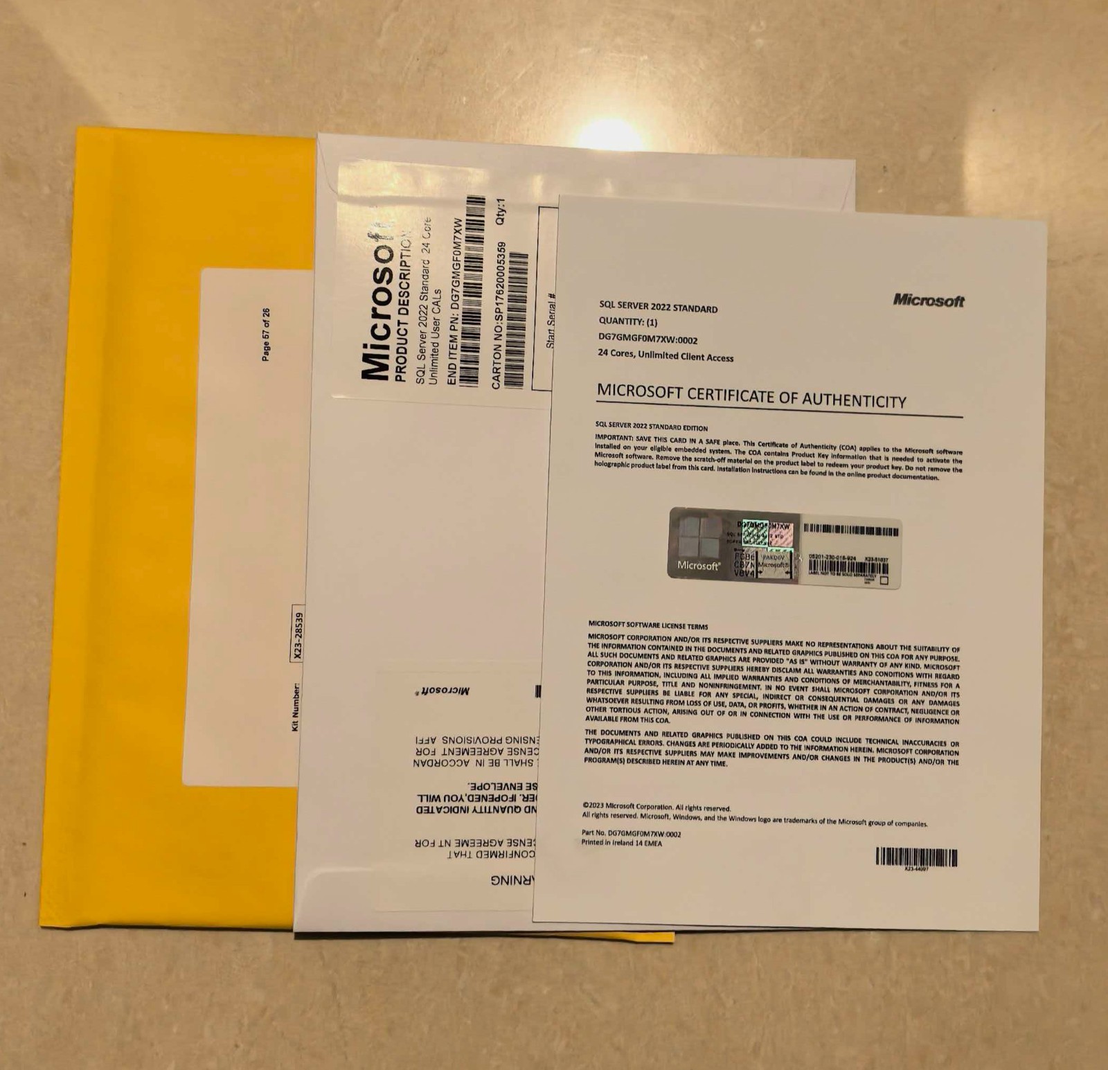 Microsoft SQL Server 2022 Standard KEY and DVD 24 Core Unlimited User CALs. Microsoft SQL Server 2022 Standard KEY and DVD 24 Core Unlimited User CALs.