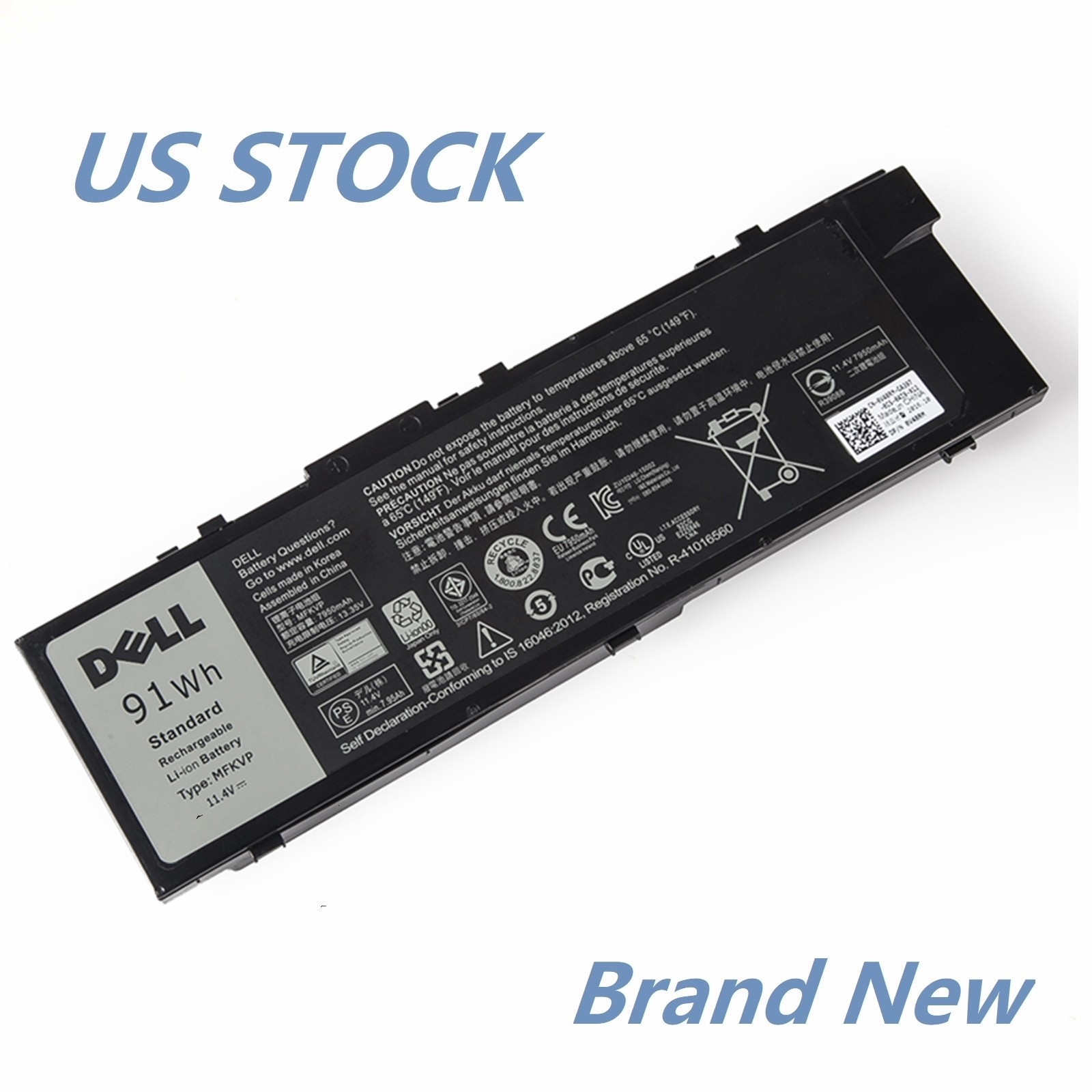OEM 91Wh MFKVP Battery For Dell Precision 15 7510 7520 17 7710 7720 M7510 M7710 OEM 91Wh MFKVP Battery For Dell Precision 15 7510 7520 17 7710 7720 M7510 M7710