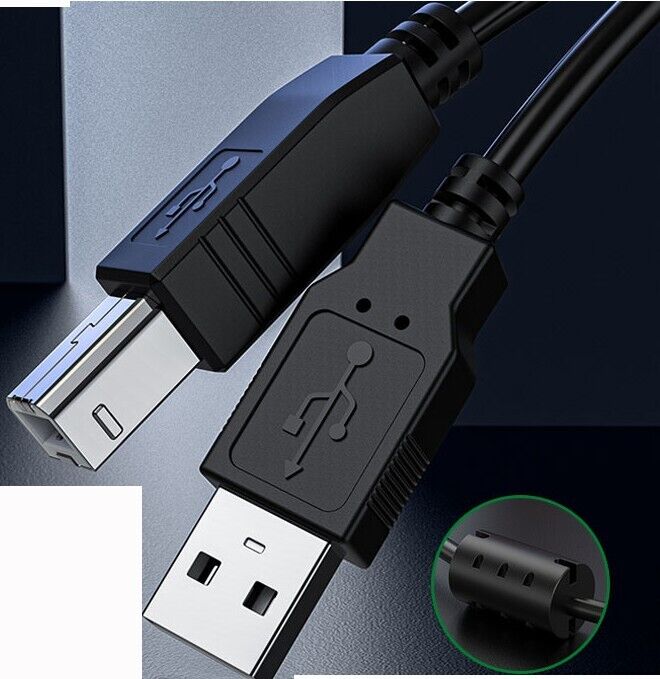 Printer USB 2.0 Cable Cord Transfer PC A to B For HP Brother Canon Epson