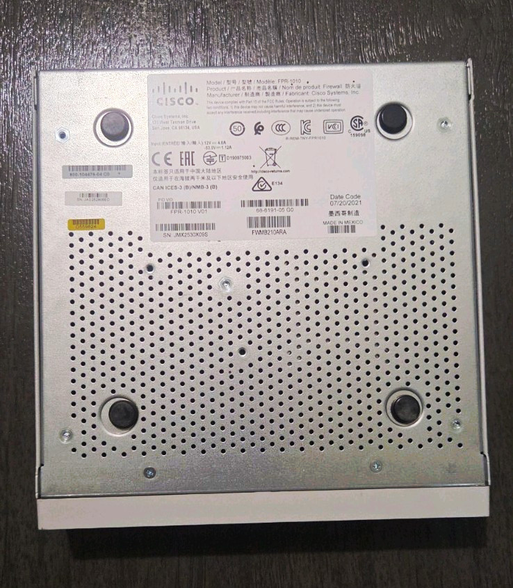 Cisco Firepower 1000 Series FPR-1010 Firewall Hardware Appliance FTD