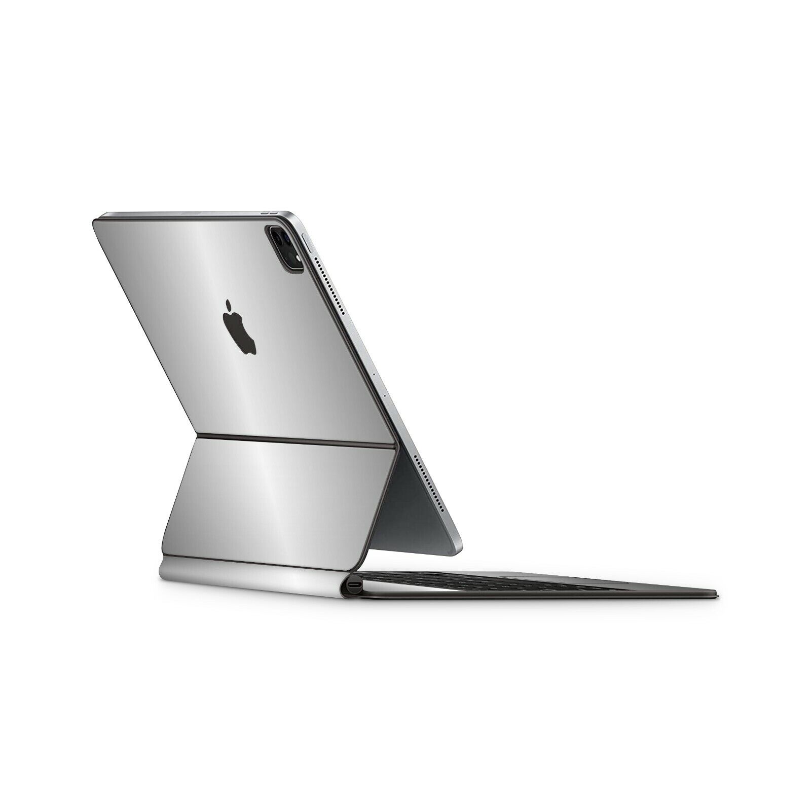 RT.SKINS Silver Full Body Skin for Apple iPad Pro 12.9 Magic Keyboard 2021