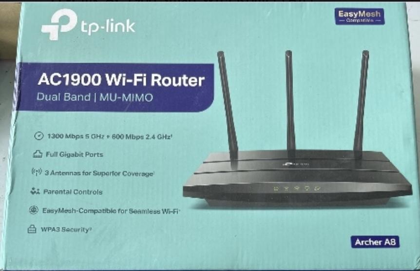 TP-Link AC1900 Smart WiFi Router (Archer A8) -High Speed MU-MIMO Wireless Router TP-Link AC1900 Smart WiFi Router (Archer A8) -High Speed MU-MIMO Wireless Router