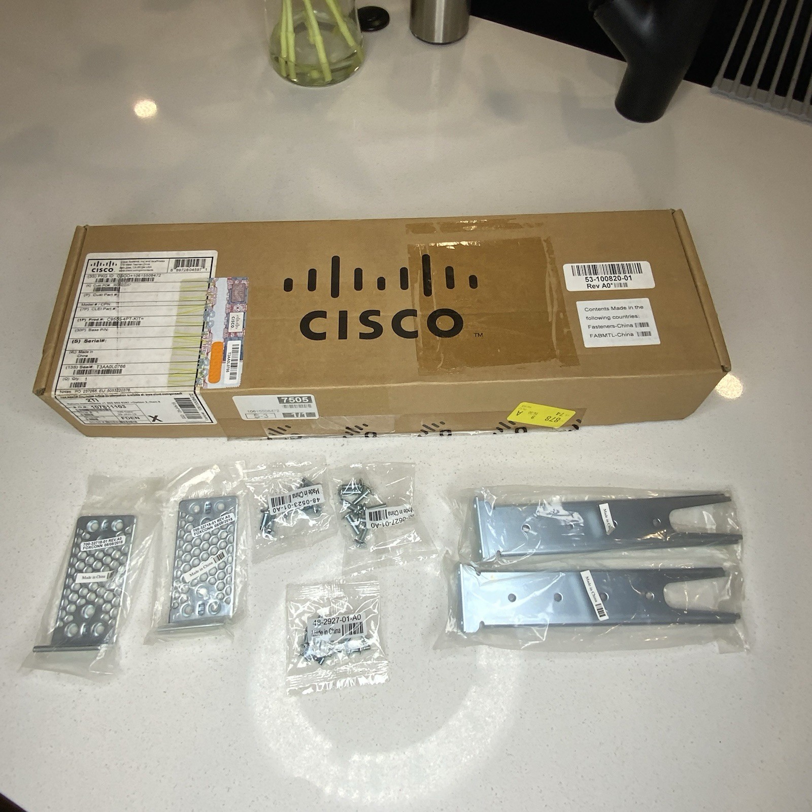 Cisco Extension Rails & Brackets For 4-point Mounting C9500-4PTH-KIT Genuine Cisco Extension Rails & Brackets For 4-point Mounting C9500-4PTH-KIT Genuine