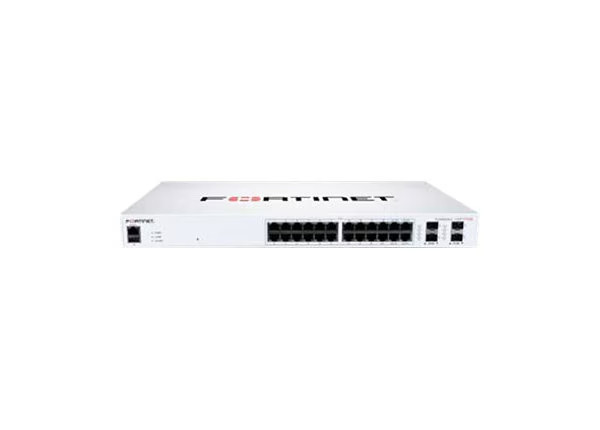 Fortinet FortiSwitch FS-124F-FPOE Ethernet Switch - 24 ports plus 4 SFP ports