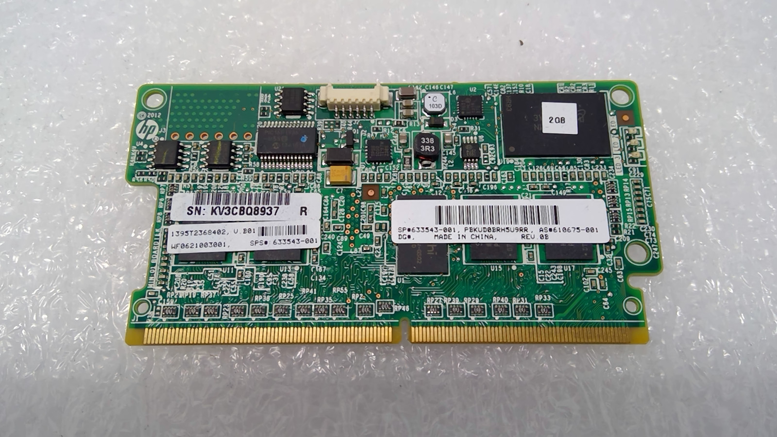 HP 2GB P-Series Smart Array Flash Backed Write Cache Gen 8 633543-001 HP 2GB P-Series Smart Array Flash Backed Write Cache Gen 8 633543-001