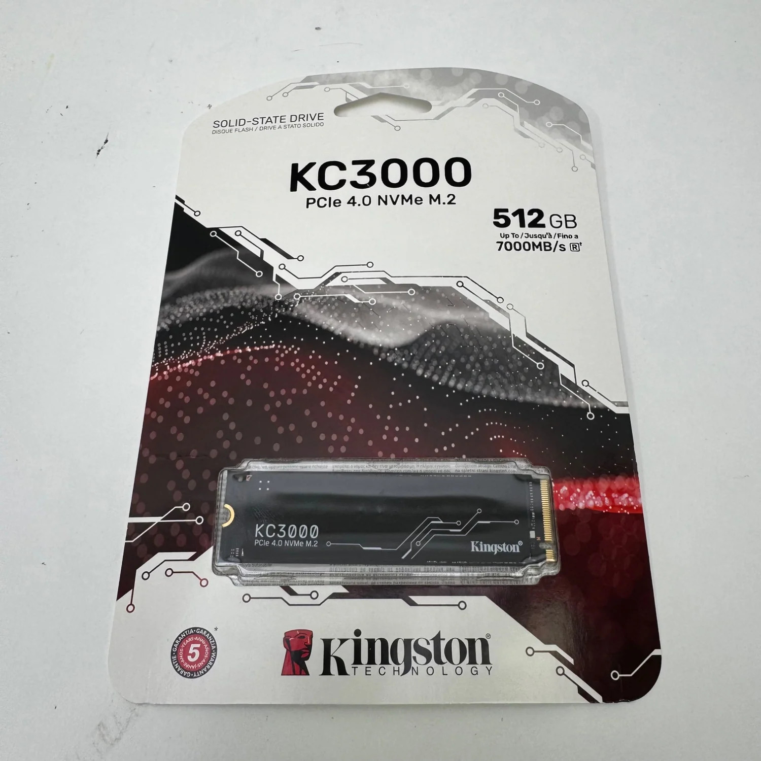 New Kingston 2280mm KC3000 512GB M.2 NVMe Gen 4.0 x 4 SSD