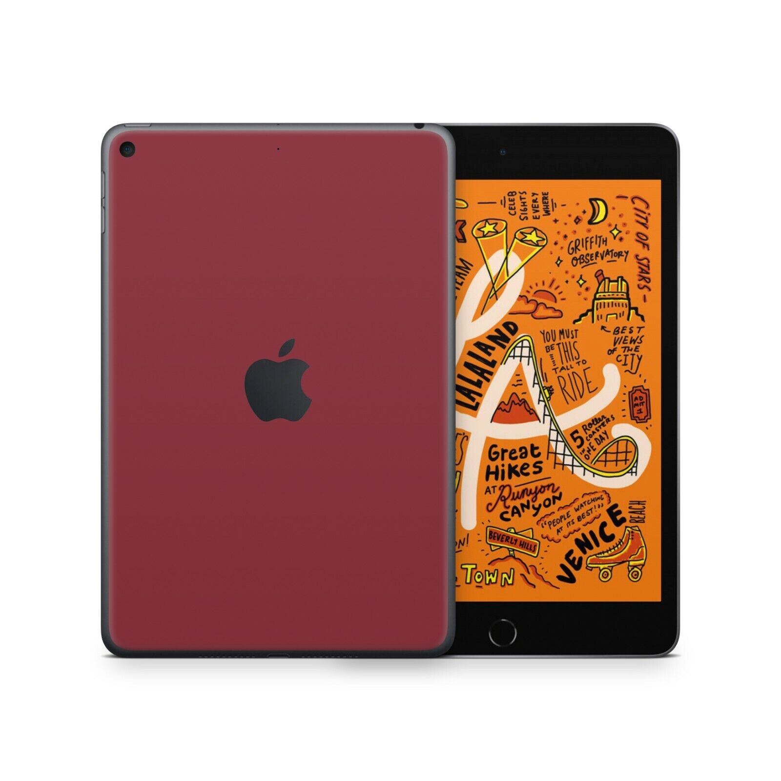 RT.SKINS Wine Red Premium Full Body Skin for Apple iPad Mini 5 - Made in USA