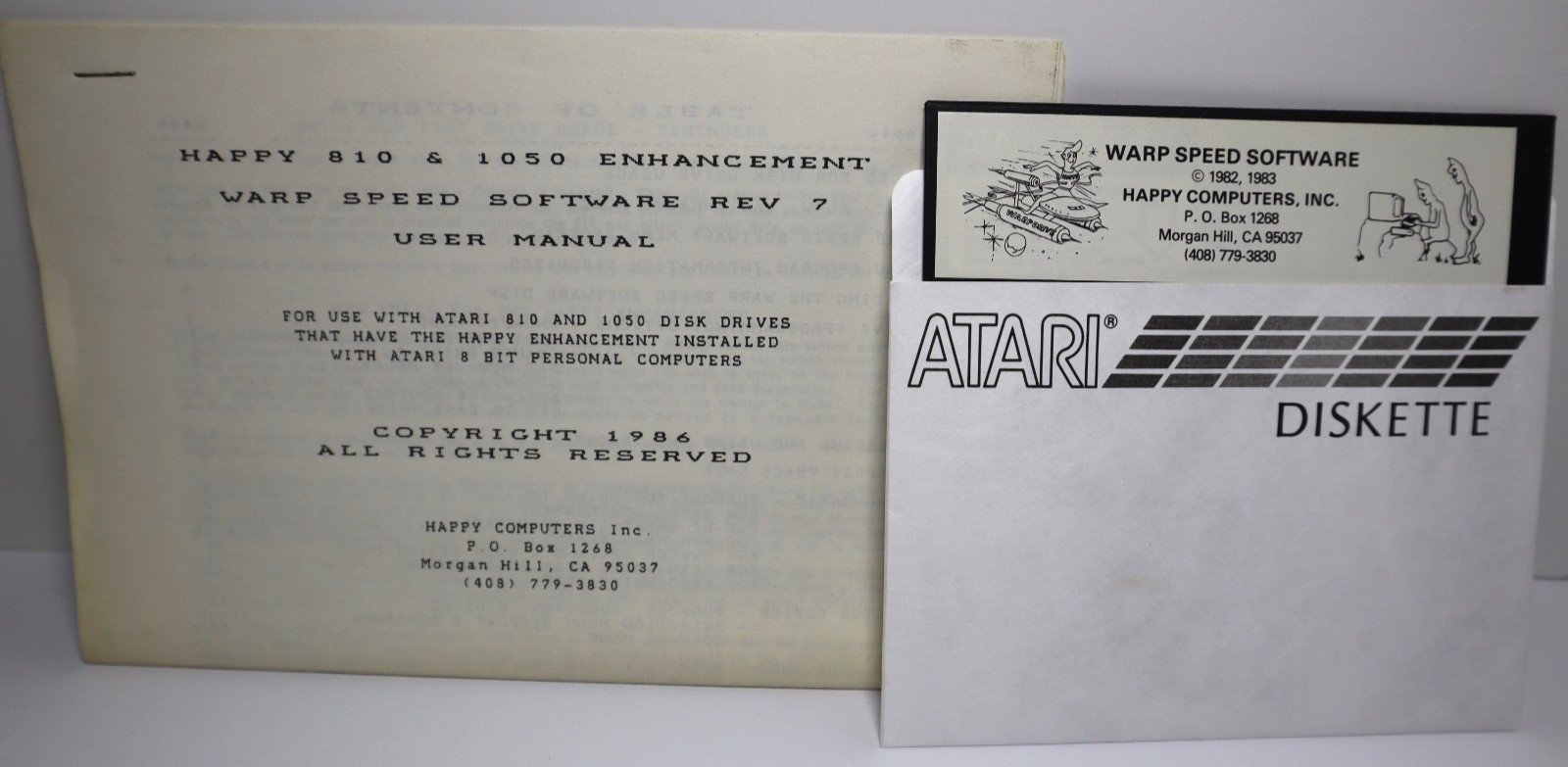 Atari 400/800 Computer Happy 810 & 1050 Enhancement Warp Speed Software 7.0 Exc Atari 400/800 Computer Happy 810 & 1050 Enhancement Warp Speed Software 7.0 Exc