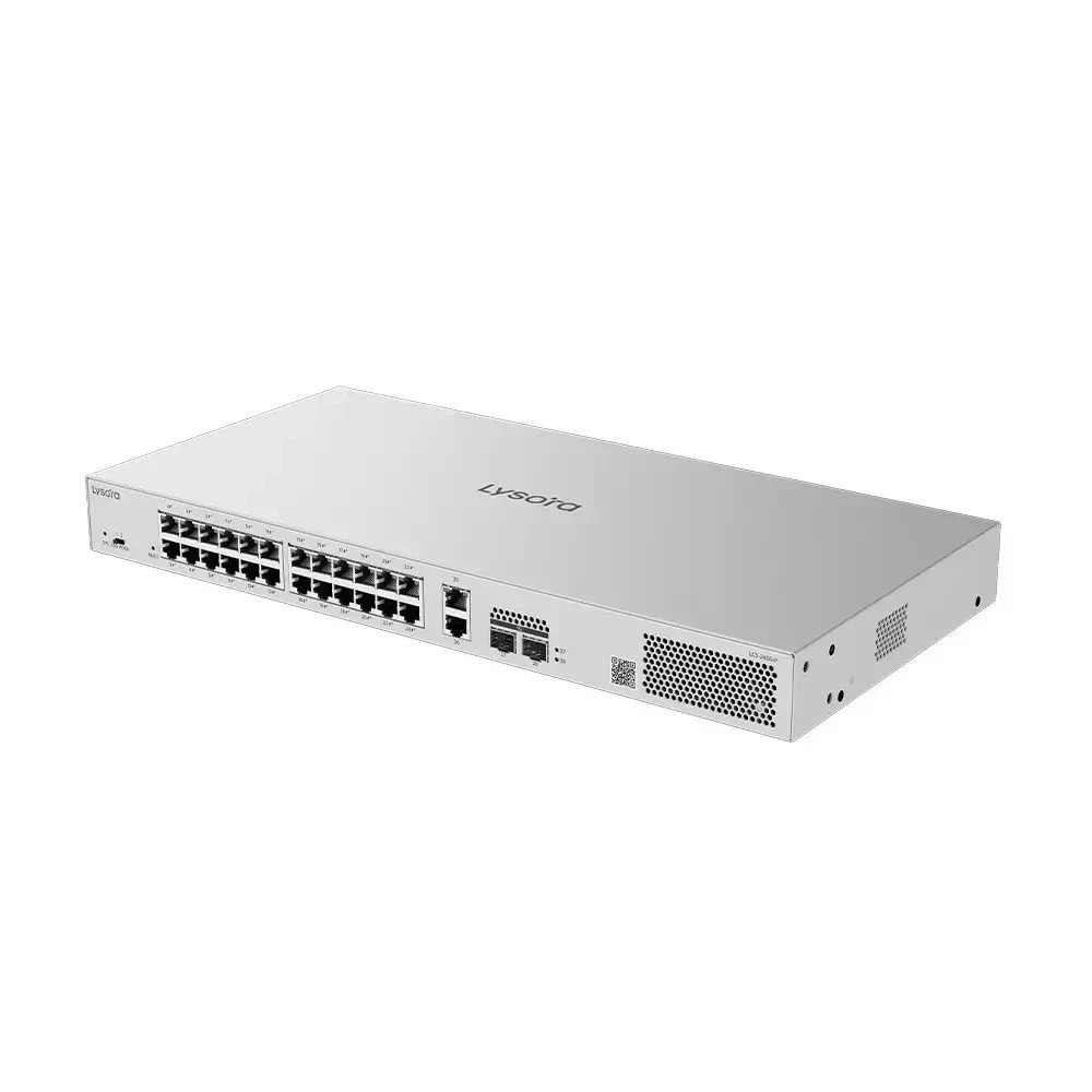 Lysora LCS-24GS-P 24-Port Gigabit Cloud Managed PoE Switch with 2 SFP Uplinks Lysora LCS-24GS-P 24-Port Gigabit Cloud Managed PoE Switch with 2 SFP Uplinks