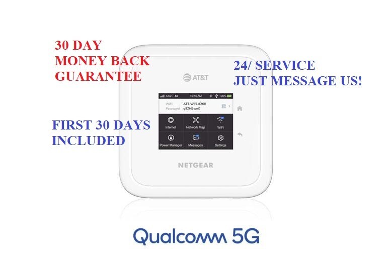 AT&T 5G*UNLIMITED* Data Plan/Hotspot WIFI 6 Netgear Nighthawk M6 HOME-RV-TRUCKR AT&T 5G*UNLIMITED* Data Plan/Hotspot WIFI 6 Netgear Nighthawk M6 HOME-RV-TRUCKR