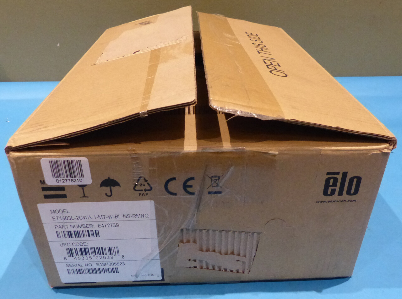 ELO ET1503L-2UWA-1-MT-W-BL-NS-RMNQ E472739 LED MONITOR ELO ET1503L-2UWA-1-MT-W-BL-NS-RMNQ E472739 LED MONITOR