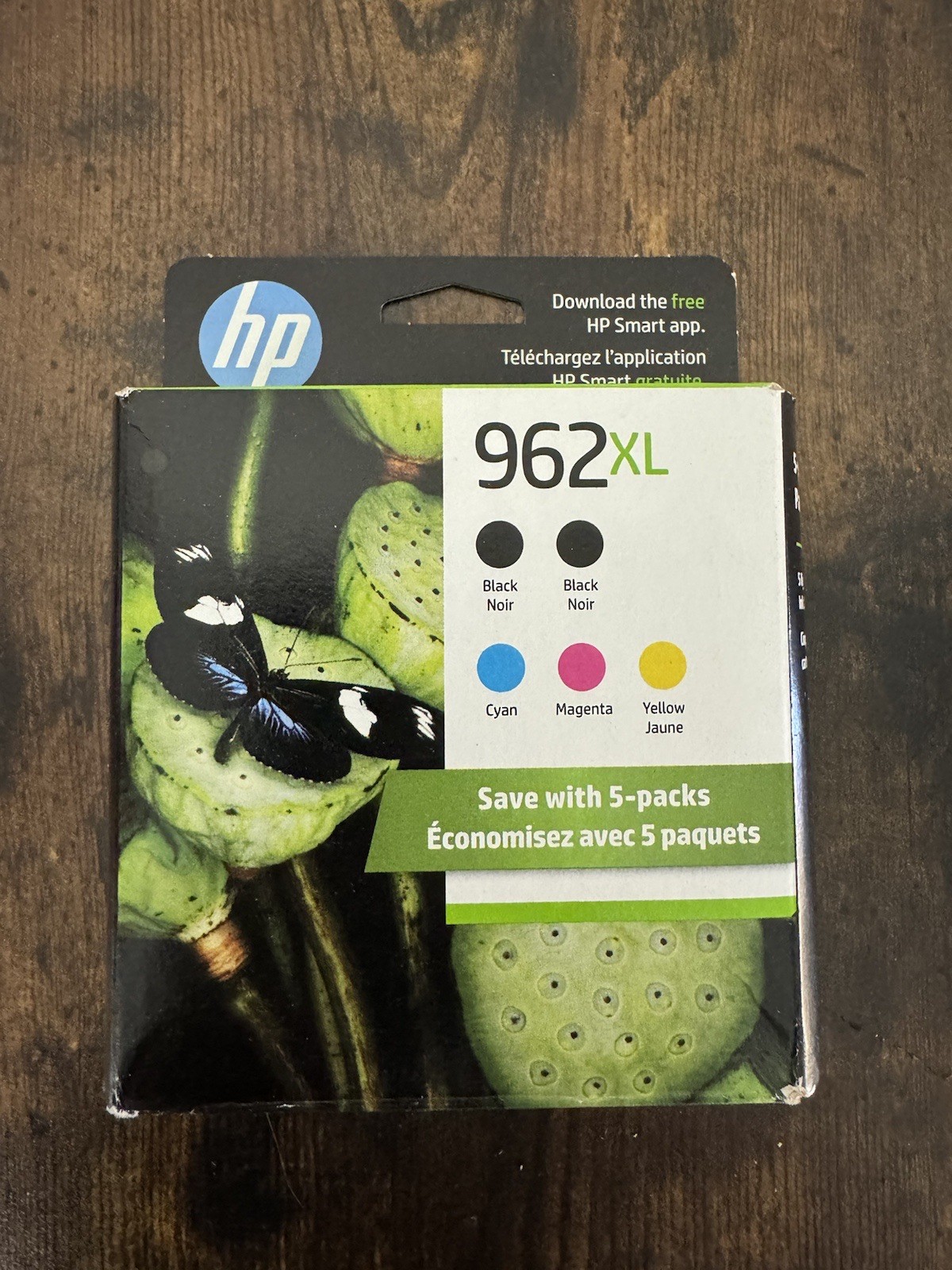 Authentic HP 962 XL 5 PACK (6ZA57AN) Expires 2027 Brand New Black/Color Yellow Authentic HP 962 XL 5 PACK (6ZA57AN) Expires 2027 Brand New Black/Color Yellow