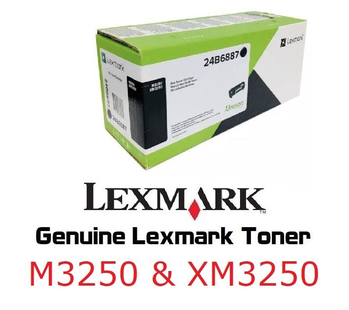 Mostly New Genuine Lexmark 24B6887 Toner M3250 XM3250 SEALED BAG 75% Mostly New Genuine Lexmark 24B6887 Toner M3250 XM3250 SEALED BAG 75%